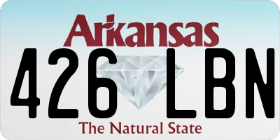 AR license plate 426LBN