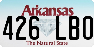 AR license plate 426LBO
