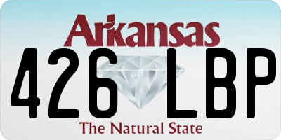 AR license plate 426LBP