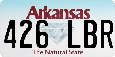 AR license plate 426LBR