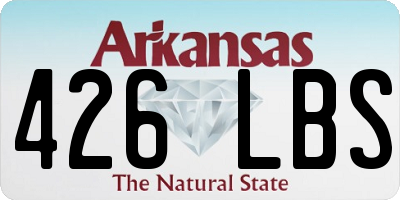 AR license plate 426LBS