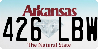 AR license plate 426LBW