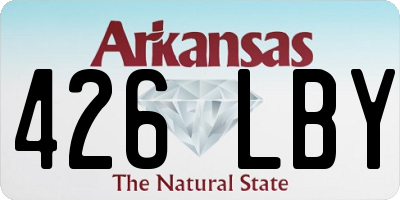 AR license plate 426LBY