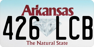 AR license plate 426LCB