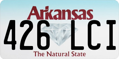 AR license plate 426LCI