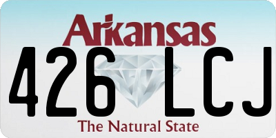 AR license plate 426LCJ