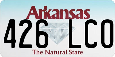 AR license plate 426LCO