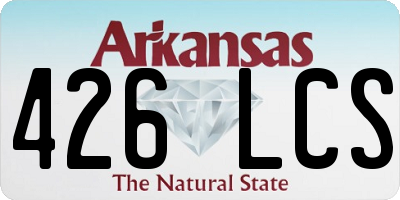 AR license plate 426LCS