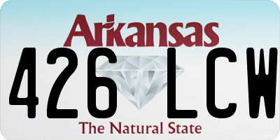 AR license plate 426LCW