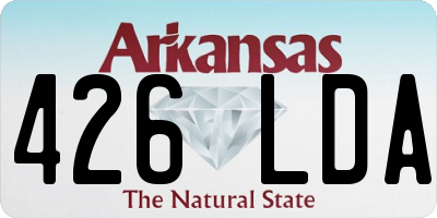 AR license plate 426LDA