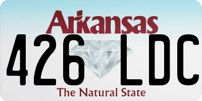 AR license plate 426LDC