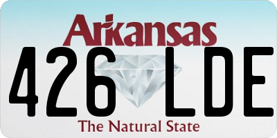 AR license plate 426LDE