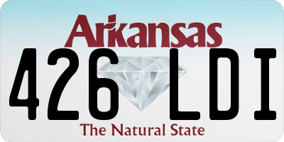 AR license plate 426LDI