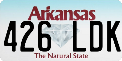 AR license plate 426LDK