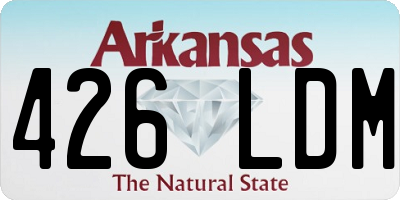 AR license plate 426LDM