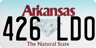 AR license plate 426LDO