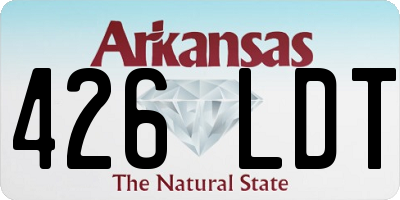 AR license plate 426LDT