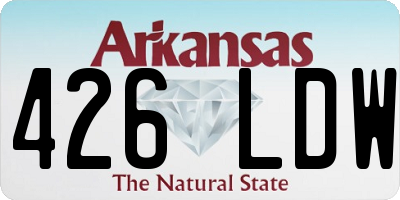 AR license plate 426LDW