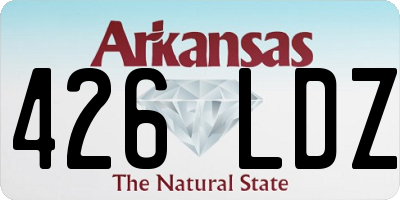 AR license plate 426LDZ