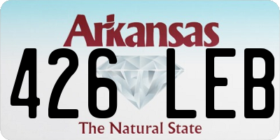 AR license plate 426LEB