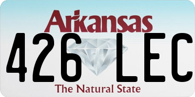 AR license plate 426LEC
