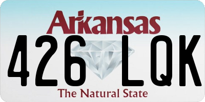 AR license plate 426LQK
