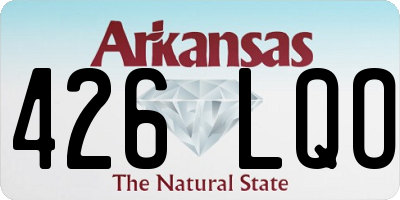 AR license plate 426LQO