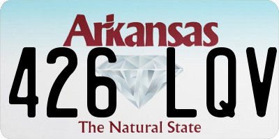 AR license plate 426LQV