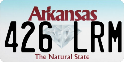 AR license plate 426LRM