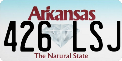 AR license plate 426LSJ