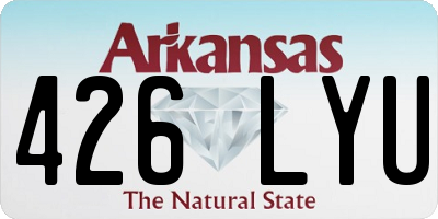 AR license plate 426LYU