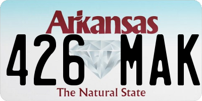 AR license plate 426MAK