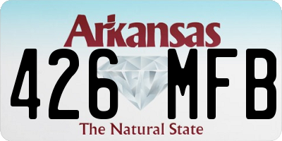 AR license plate 426MFB