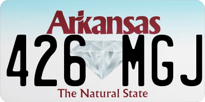 AR license plate 426MGJ