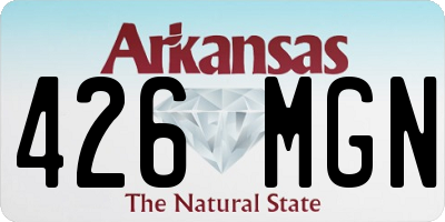 AR license plate 426MGN