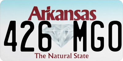 AR license plate 426MGO