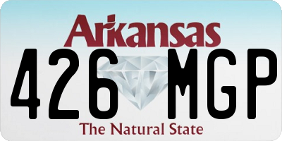 AR license plate 426MGP