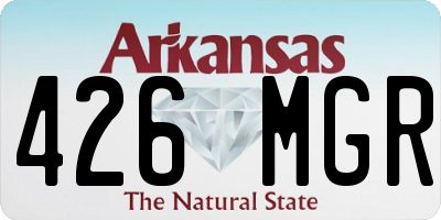 AR license plate 426MGR