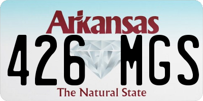 AR license plate 426MGS