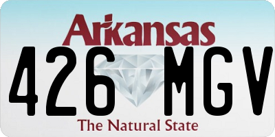AR license plate 426MGV