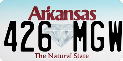 AR license plate 426MGW