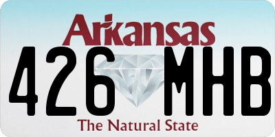AR license plate 426MHB