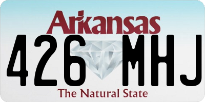 AR license plate 426MHJ