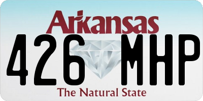 AR license plate 426MHP