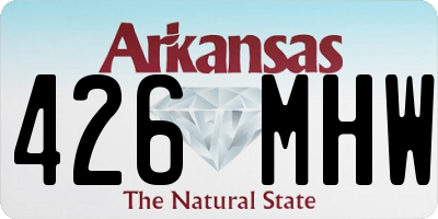 AR license plate 426MHW