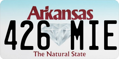 AR license plate 426MIE