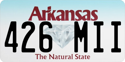 AR license plate 426MII