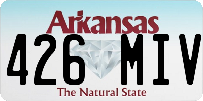 AR license plate 426MIV
