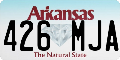 AR license plate 426MJA