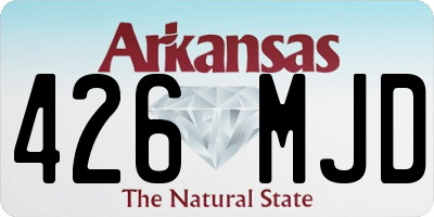 AR license plate 426MJD